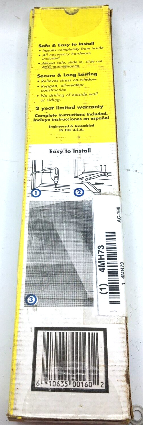 A/C Safe Universal Air Conditioner Support Bracket 12,000 to 24,000 BTU AC-160