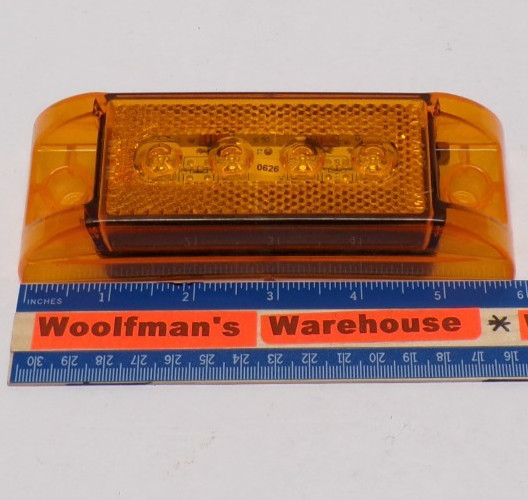 Amber LED Marker Or Clearance Light 4231 01 M188A 06215 12V/2W PM