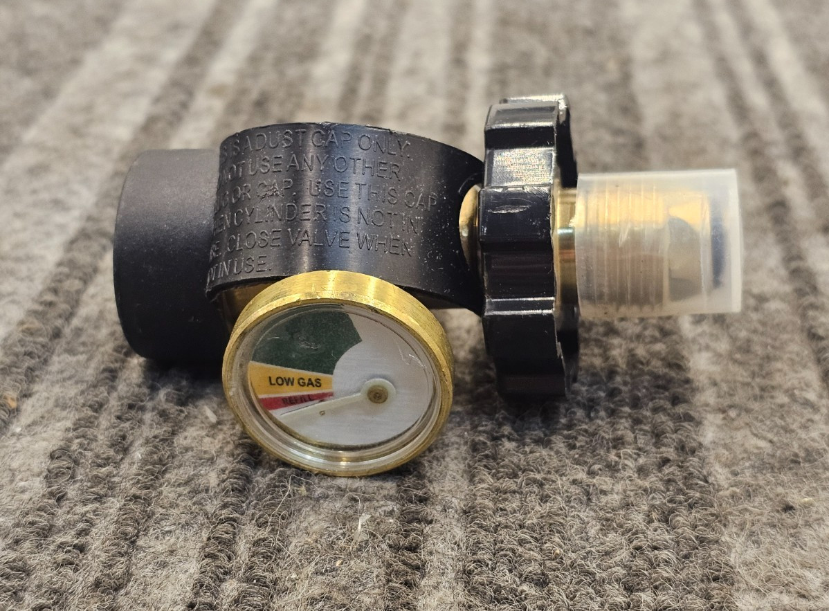 (QTY 2) Propane Gas Tank Brass Gauge Adapter Converts Old to New Connection Type
