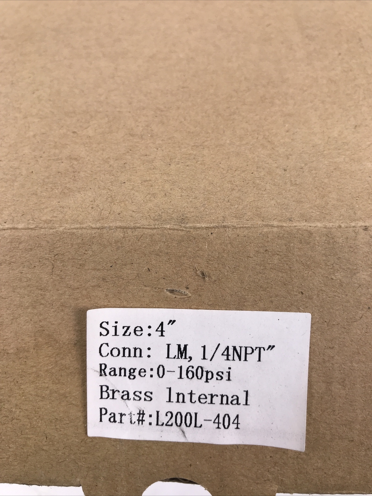 4 Inch NEW L200L-404 GLYCERIN FILLED STAINLESS STEEL GAUGE 0-160 PSI 1/4″ NPT LM