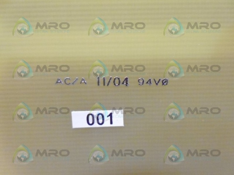MICROSCAN 082777 DATA PANEL AC/A 11/04 94V0 NSNP