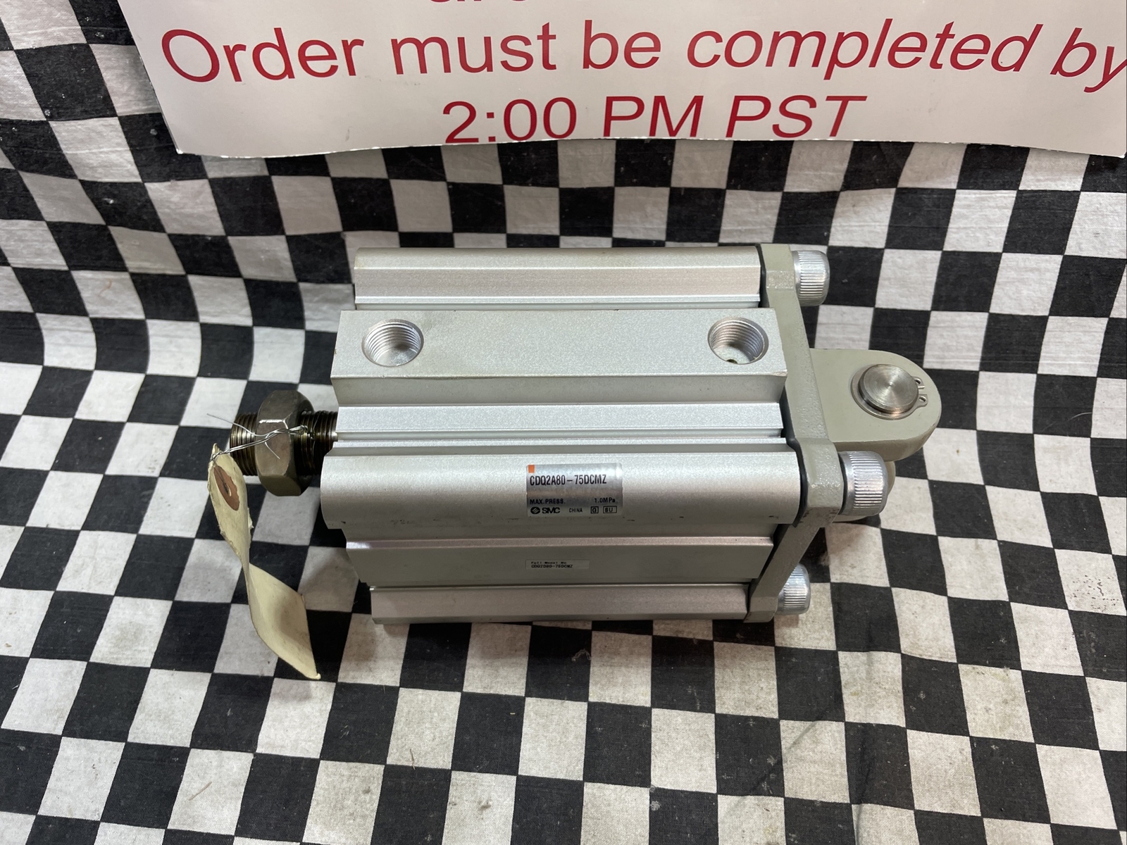 SMC CDQ2A80-75DCMZ, CDQ2A8075DCMZ, CQ2-Z COMPACT CYLINDER, SHIPSAMEDAY