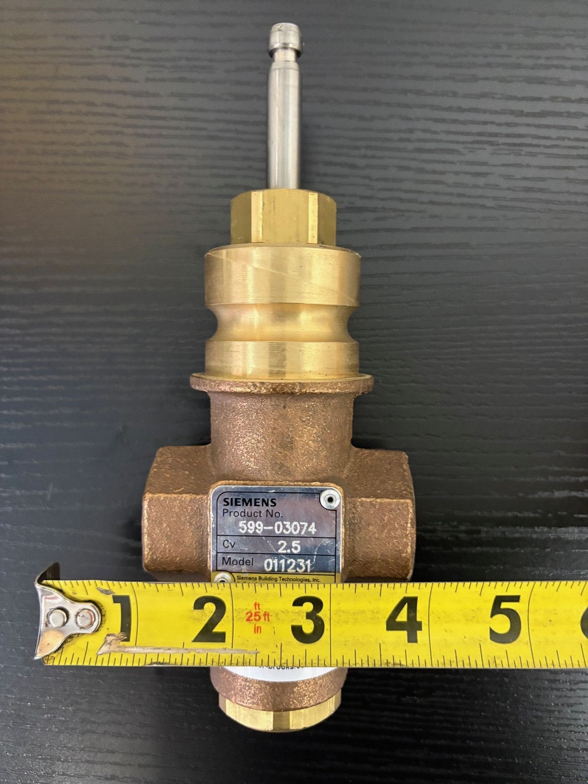Siemens Flowrite 599 Series Globe Valve 25 VC 1/2″ 599-03074