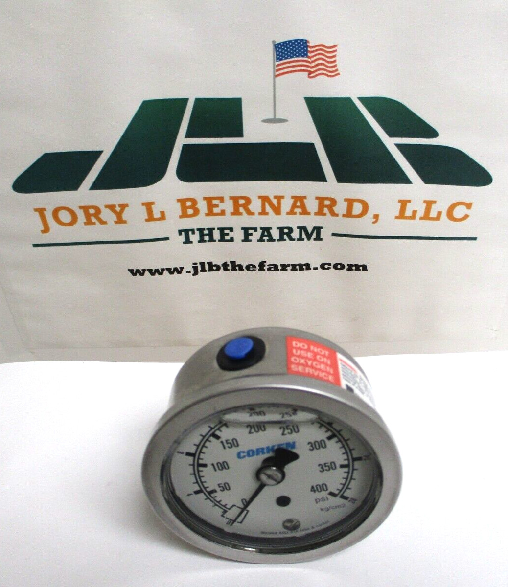 ASHCROFT, 63-1008-SL-02B-400#KSC-#116-01, LIQUID FILLED, BACK MOUNT, SURPLUS