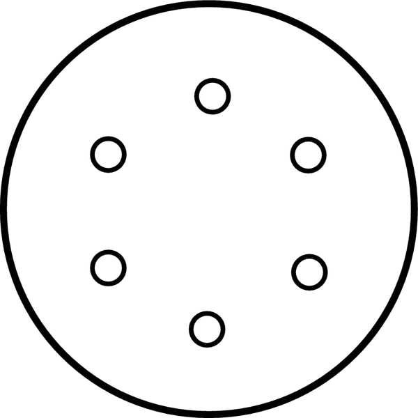 Norton Abrasives 66261131513 Psa Sanding Disc Roll, 6 In Dia, P120 G