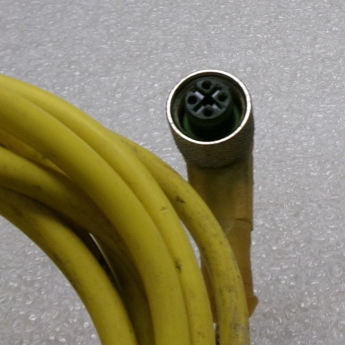 IFM EFECTOR E10903 PNP 4-PIN 90° M12 Connector Cordset USED 3′ L #372K