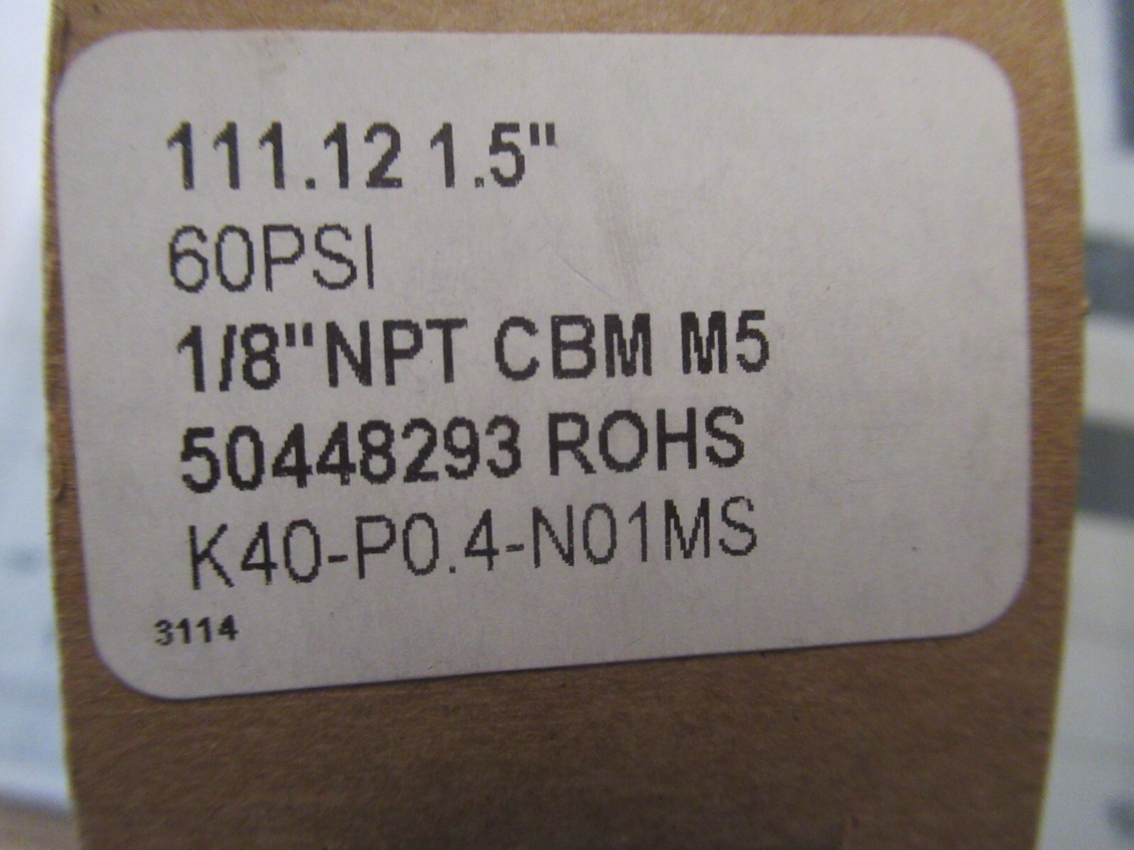 Pair of SMC 111.12 1.5″ gauges 60 psi