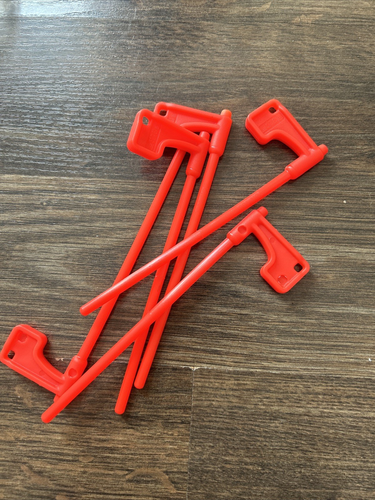 Long Rifle Safety Flags Red Color Qty 5