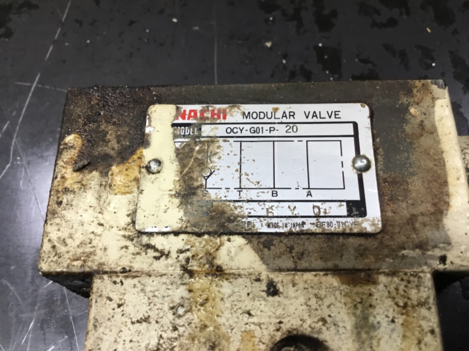 NACHI MODULAR VALVE OCY-G01-P-20 #03E39PR6*AD