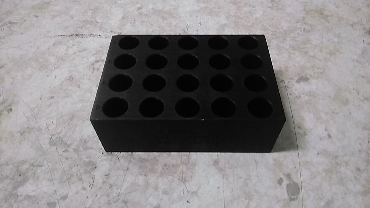 Glas-Col R34 563 15 or 16mm Vial 20 Hole Heater Block