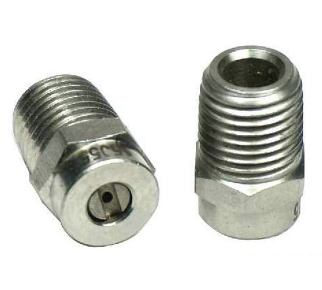 4-Pack M-Style M15020 Meg Nozzle Ss 1/4in Mip 2.0 X 15 Degrees