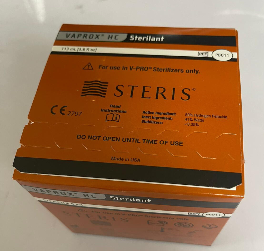 STERIS PB011 Vaprox HC Sterilant Expiration 2025-01-25 Sterrad
