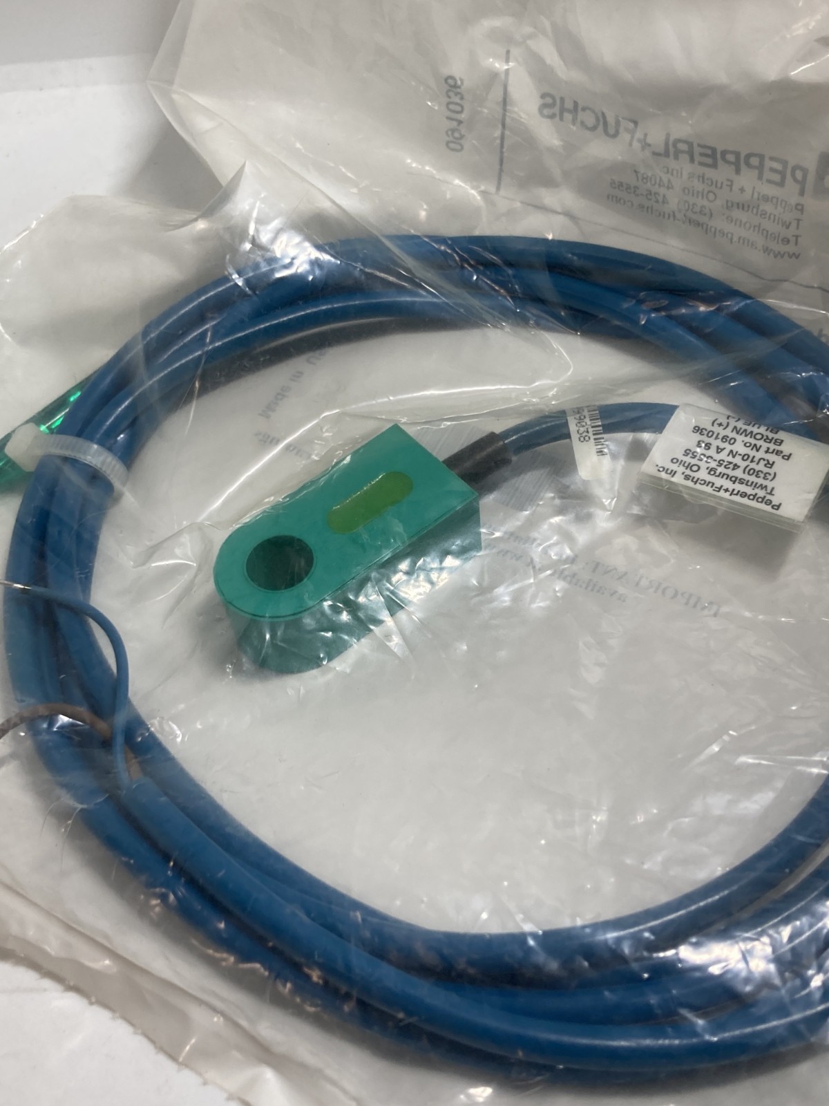 PEPPERL+FUCHS RJ10-N-A93 INDUCTIVE RING SENSOR NC 5-25V NIB