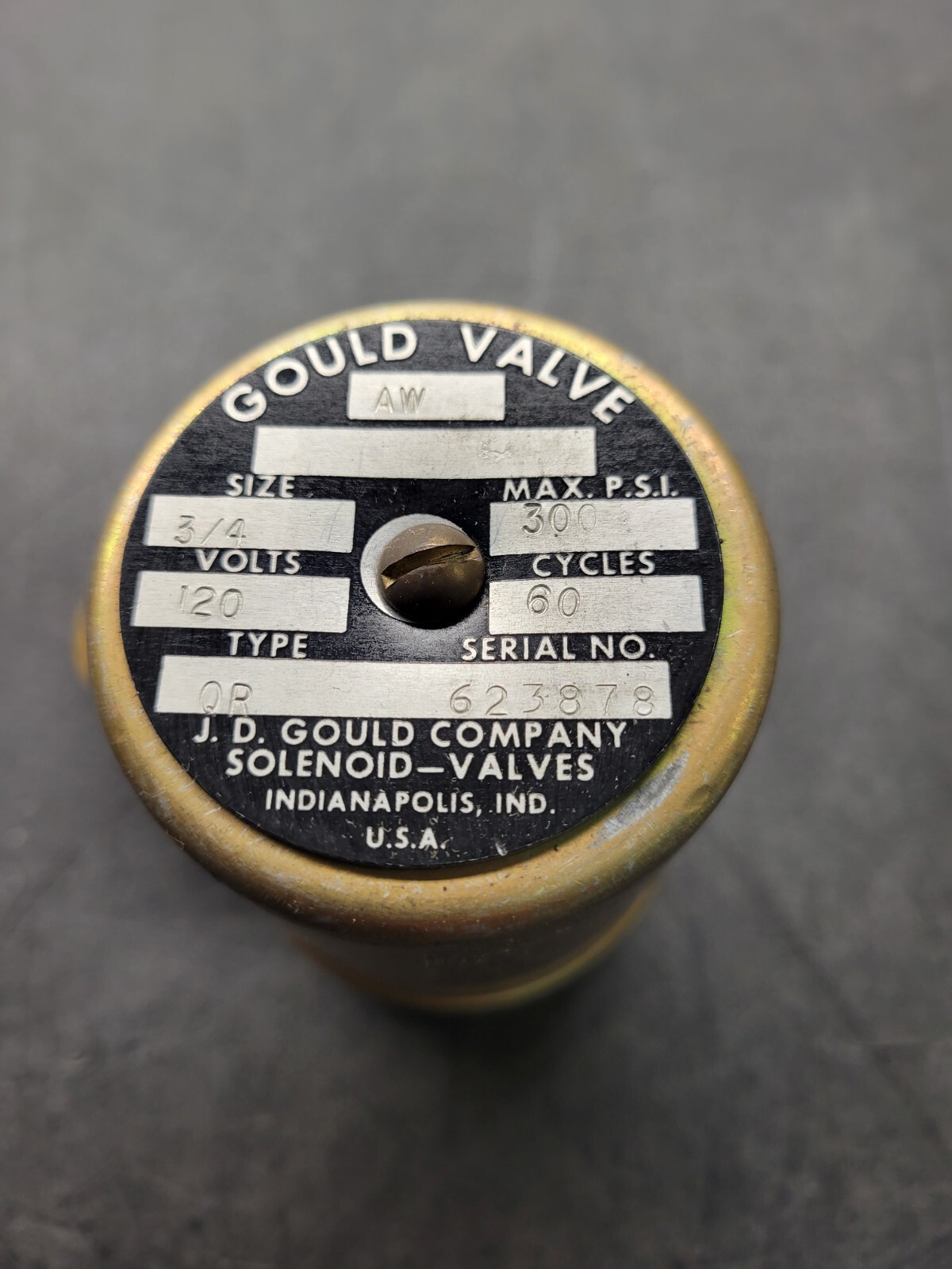 Gould Valve QR Solenoid Valve.
