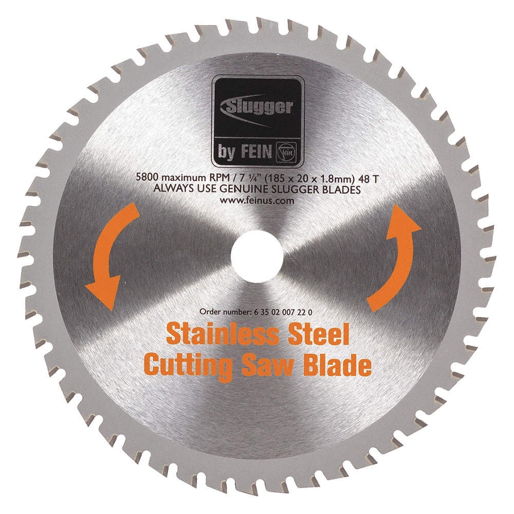 FEIN MCBL0725-SS Circular Saw Blade,7 1/4 in,48 Teeth 34NL92