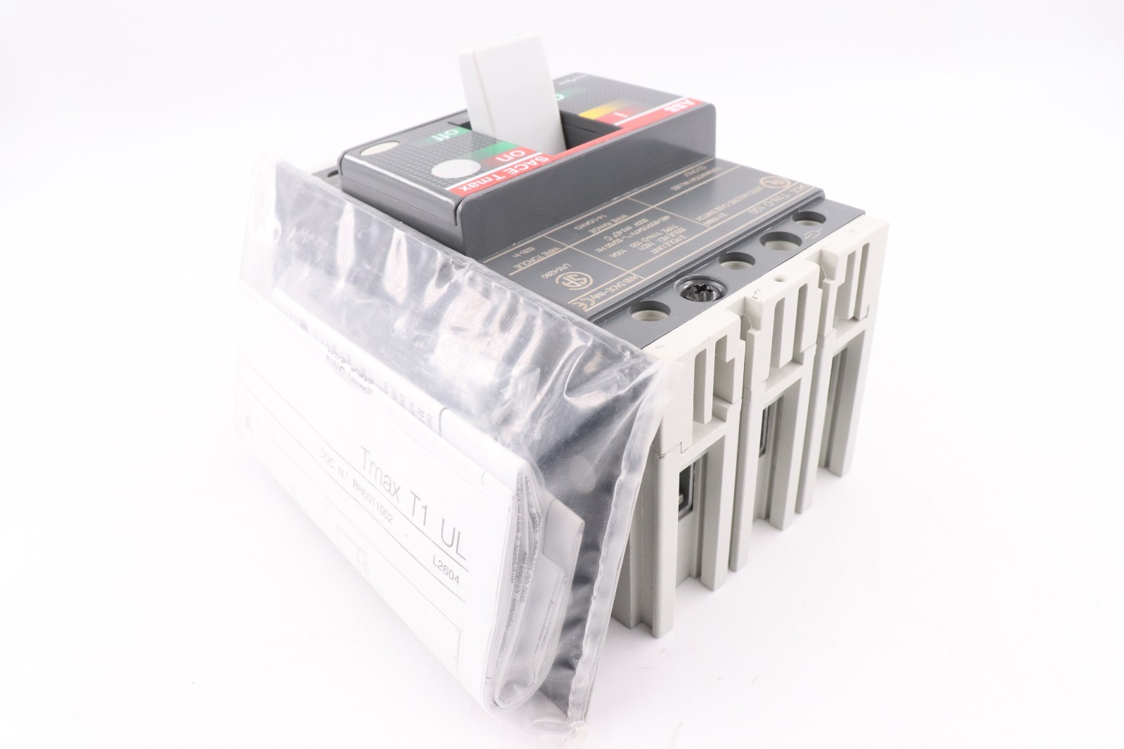 ABB SACE TMAX T1N-D100 100A 3-POLE CIRCUIT BREAKER, 480-600Y/347V 22KA@480V