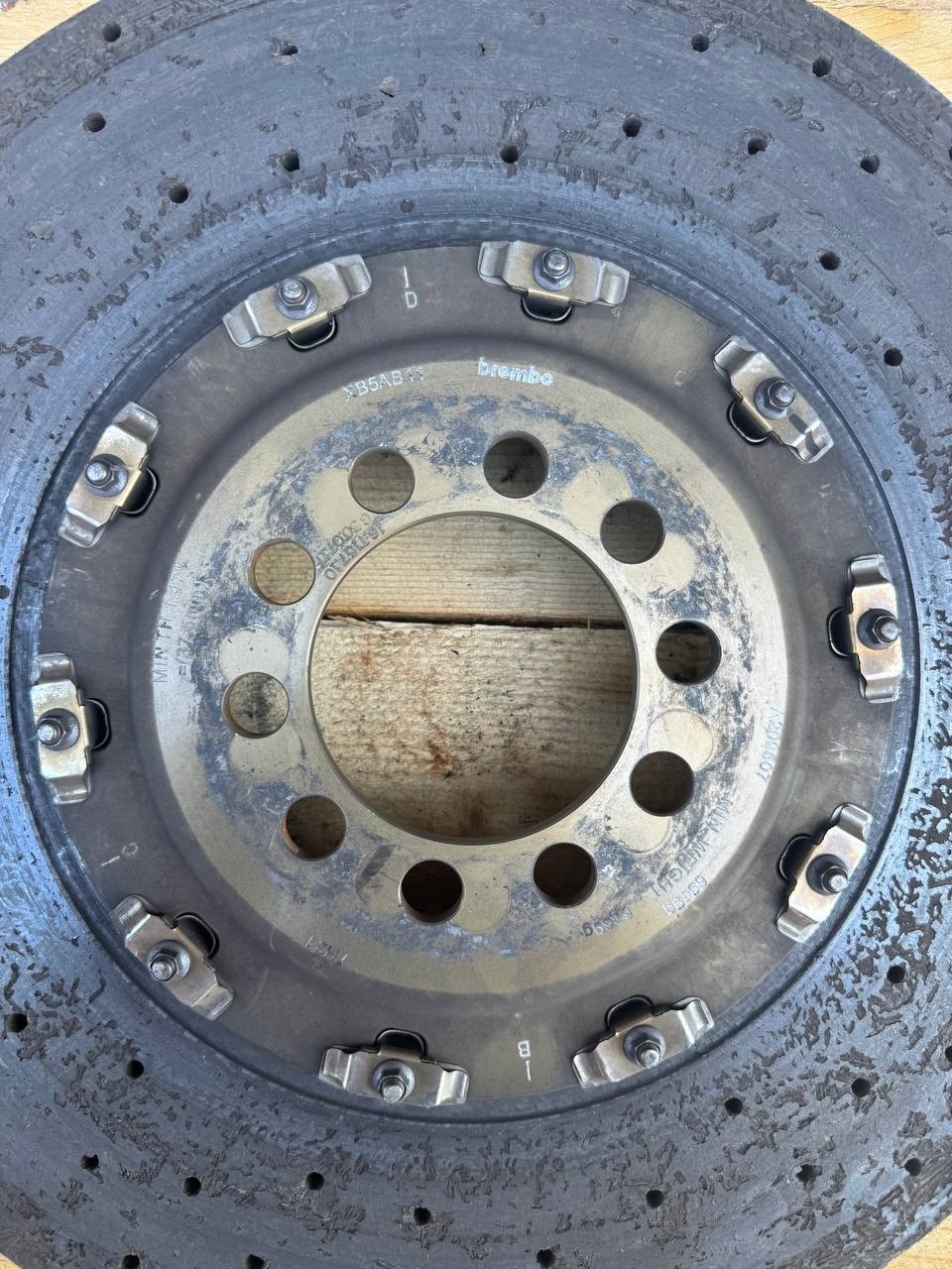 Ferrari 458 Challenge Front Carbon Ceramic Brake Rotor Disc OEM Used