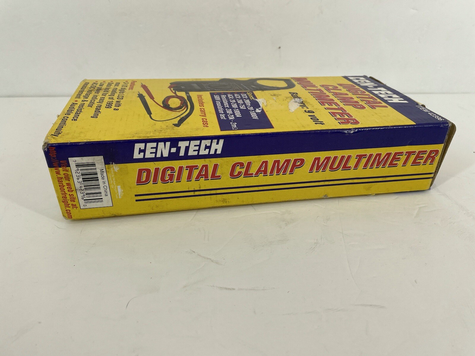 Cen-Tech Digital Clamp Meter DT-266 Tested Working In Original Box W/ Carry Case