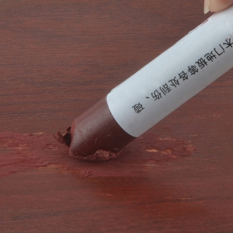 Wood Wax Filler Stick, Furniture Crayons Touch Up Repair Pens, Dark Coffee, 2Pcs