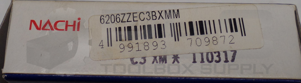 NEW NACHI QUEST 6206ZZEC3BXMM DEEP GROOVE RADIAL BALL BEARING