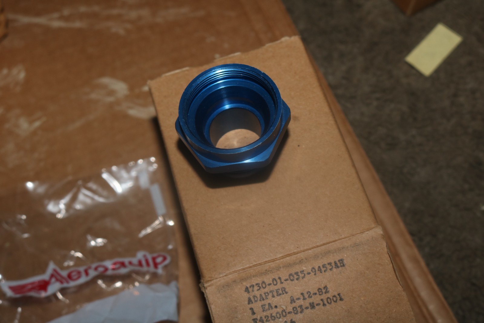 NOS Aeroquip hose fitting PN 3774-16 1 7/16 to 1 5/16 4730-01-035-9453