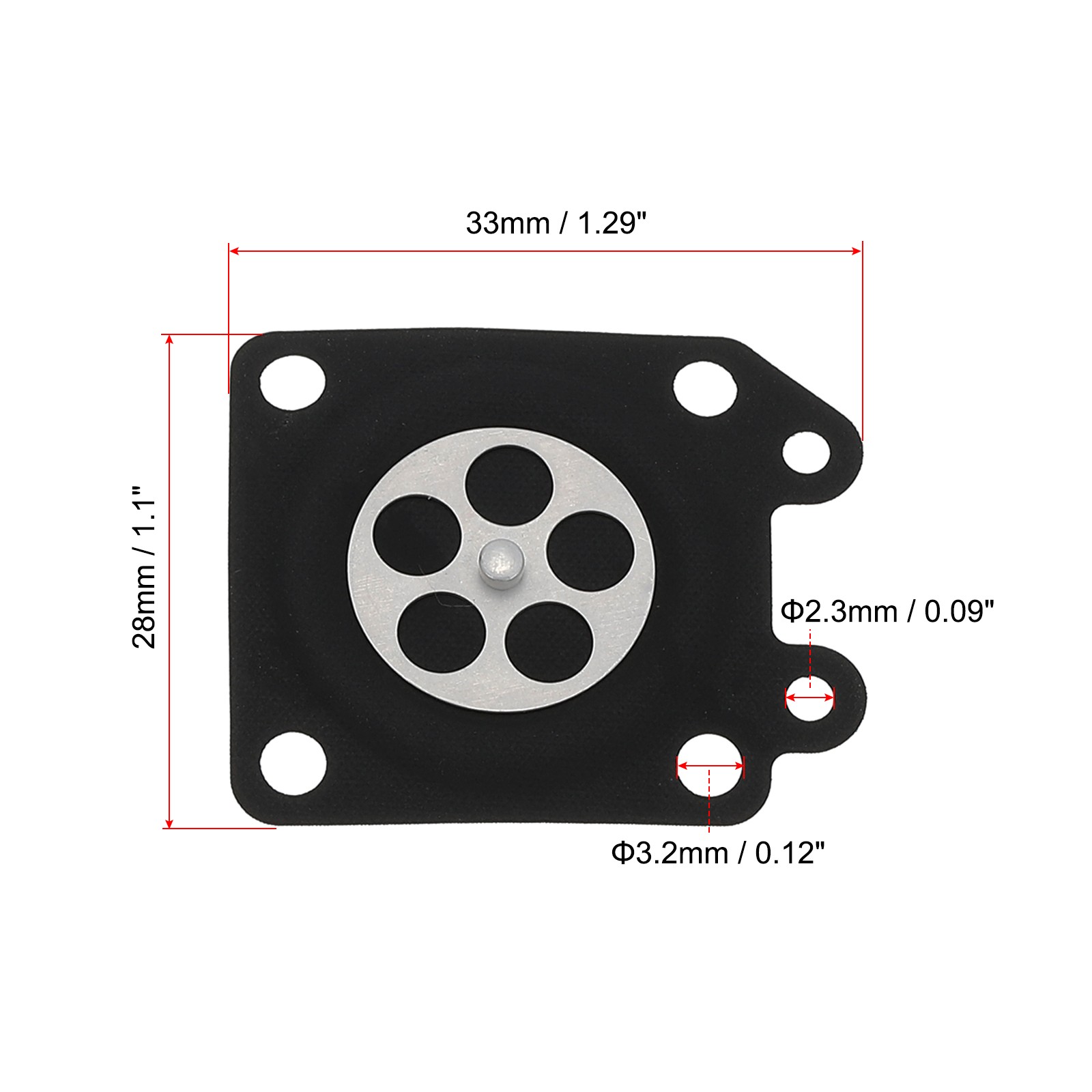 Carburetor Diaphragm Gasket Metering Diaphragm Assembly