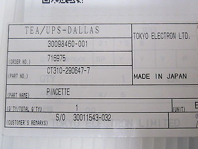 Tokyo Electron (TEL) CT310-290647-7 PINCETTE / Tweezer ARM CERAMIC Unity