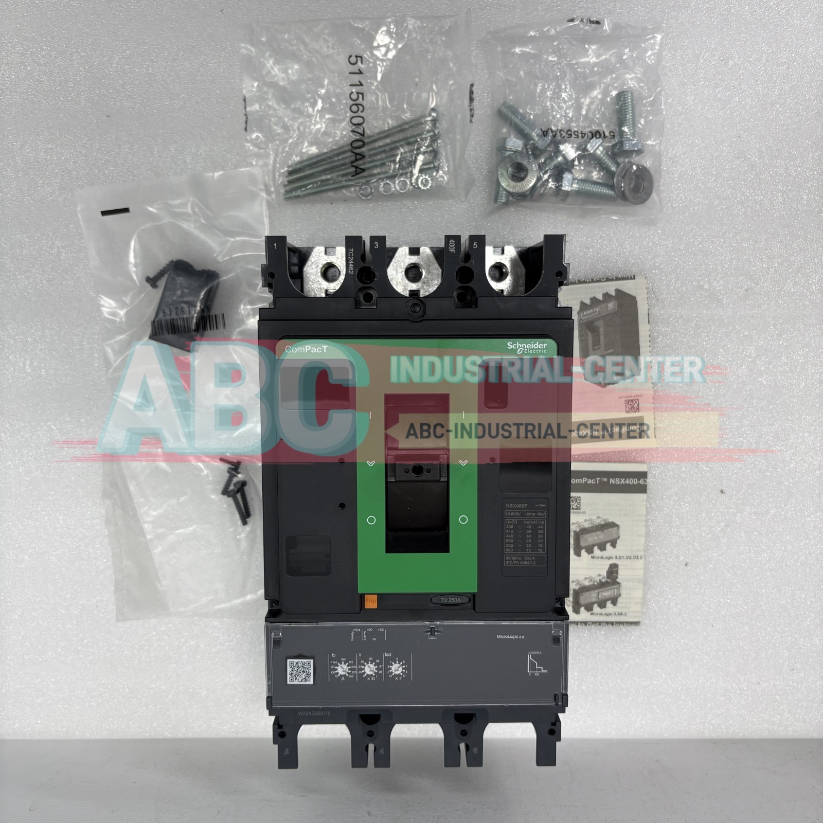 1PCS New Schneider C40F32D250 NSX400F Mic2.3 250A 3P3D circuit breaker#