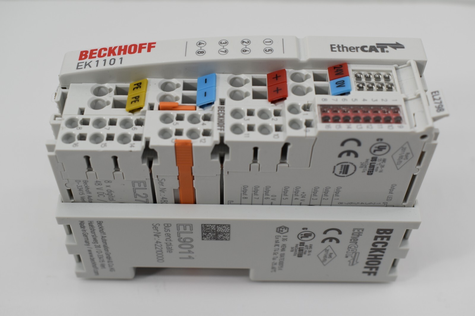 Beckhoff EL2798 / EK1101 EtherCAT Coupler w PLC Module