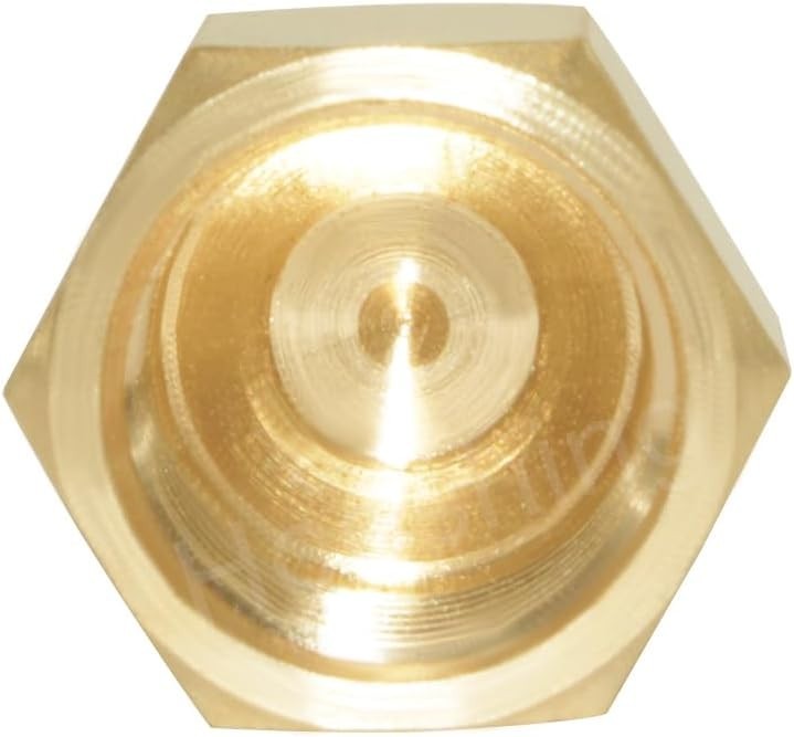 2PCS Brass Flare Tube Fitting 1/2″ OD Tube SAE 45 Degree Hex Flare Cap Female Se