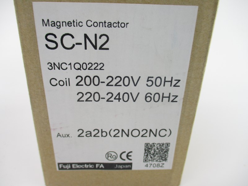 FUJI ELECTRIC SC-N2 3NC1Q0222 200-220/220-240V 60A NSMP