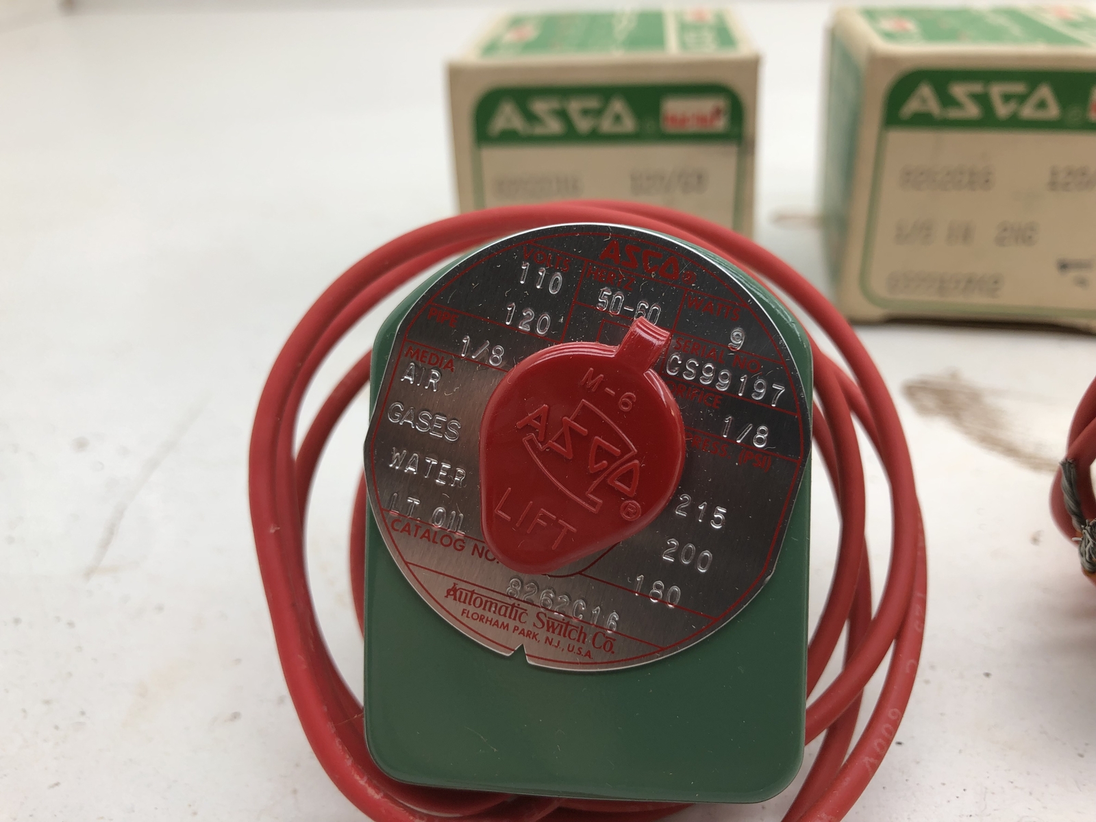 (QTY 2) ASCO REDHAT VALVE 8262C16