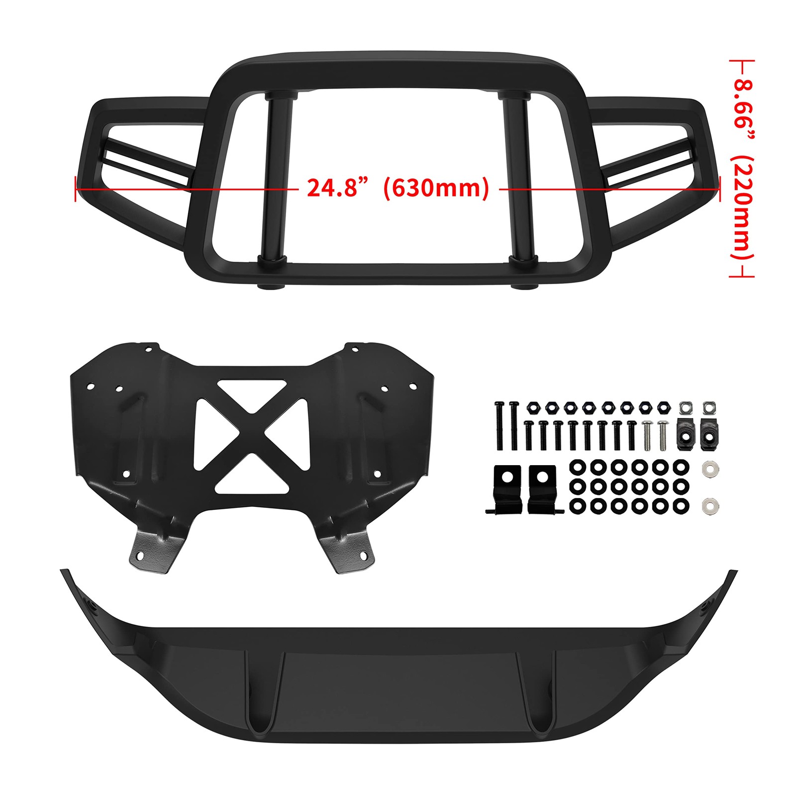 Front Bumper Guard Kit for Can Am Ryker 600 900 Sport & Rally Edition All Mod…