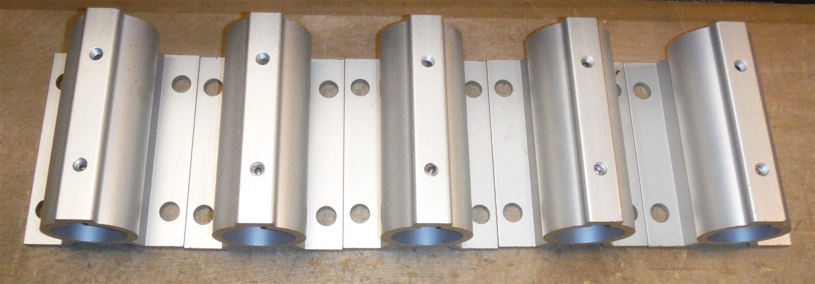 LOT of 5 HD Aluminum Pipe / Rail Mounts 6″ X 4 1/2″ – 1 7/8″ ID *ndr6a