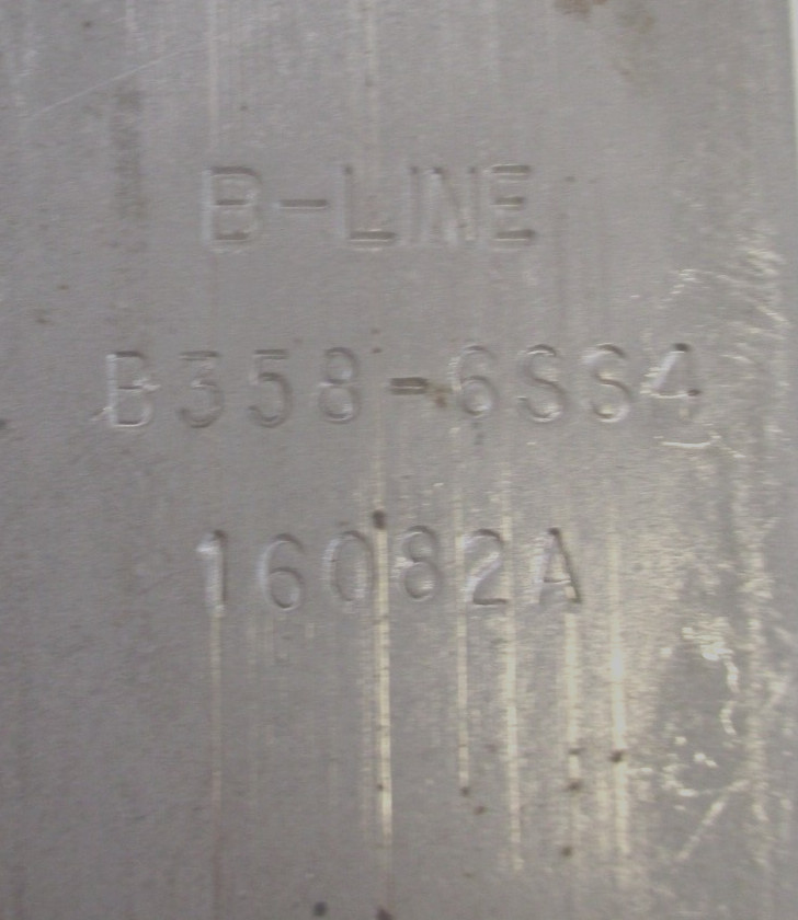 EATON B-LINE STAINLESS STEEL CLEVIS FITTING PN: B358-6SS4 LOT OF 2 FITTINGS