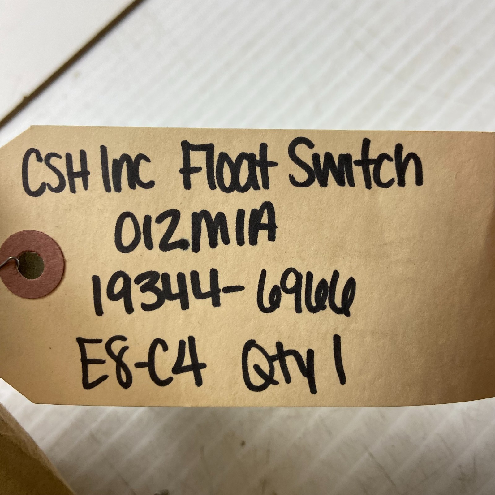 CSH INC Model 012M1A Float Switch 15A 1/2 HP