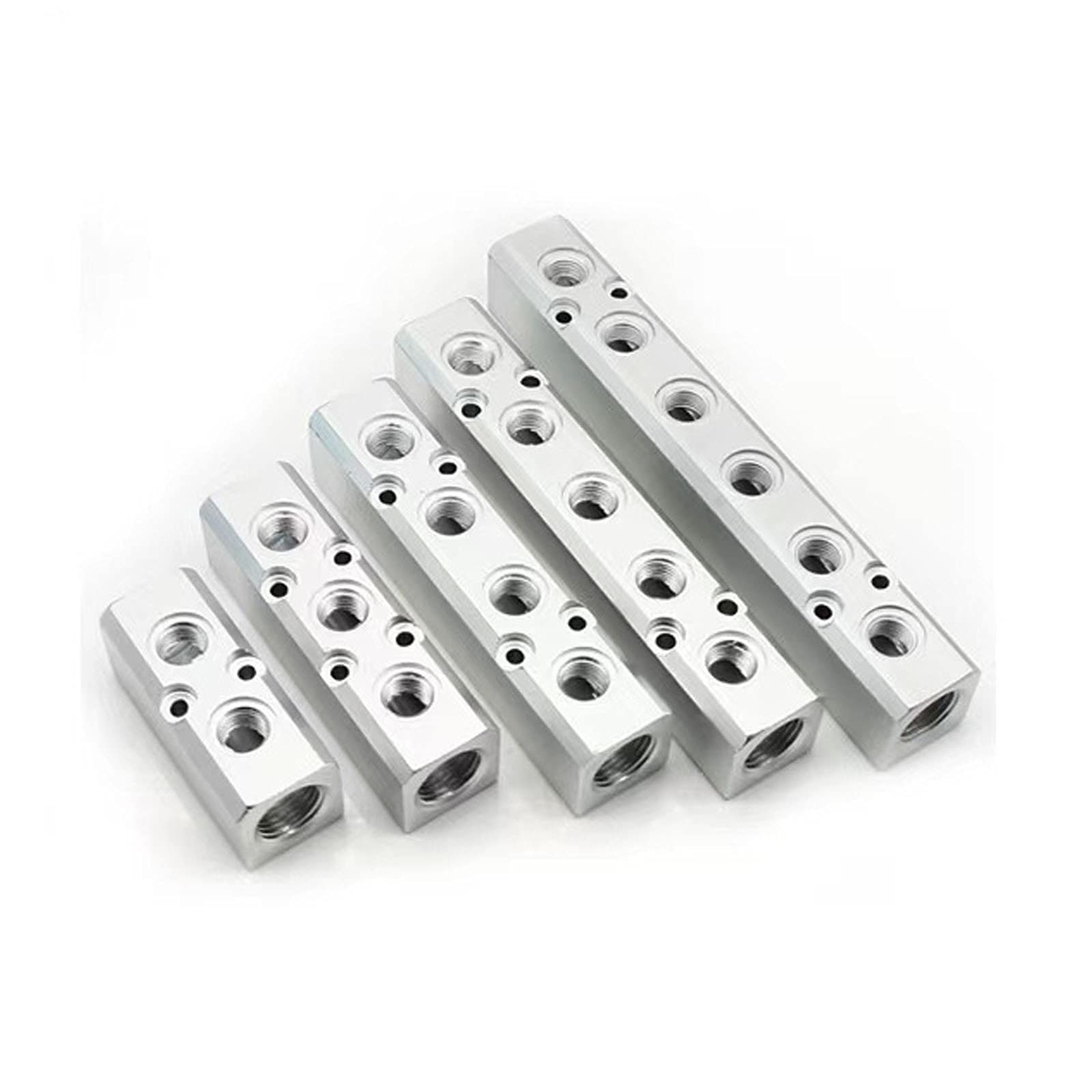 3 Way Pneumatic Manifold Air Distribution Block G1/2 Supply G1/4 Inch Output