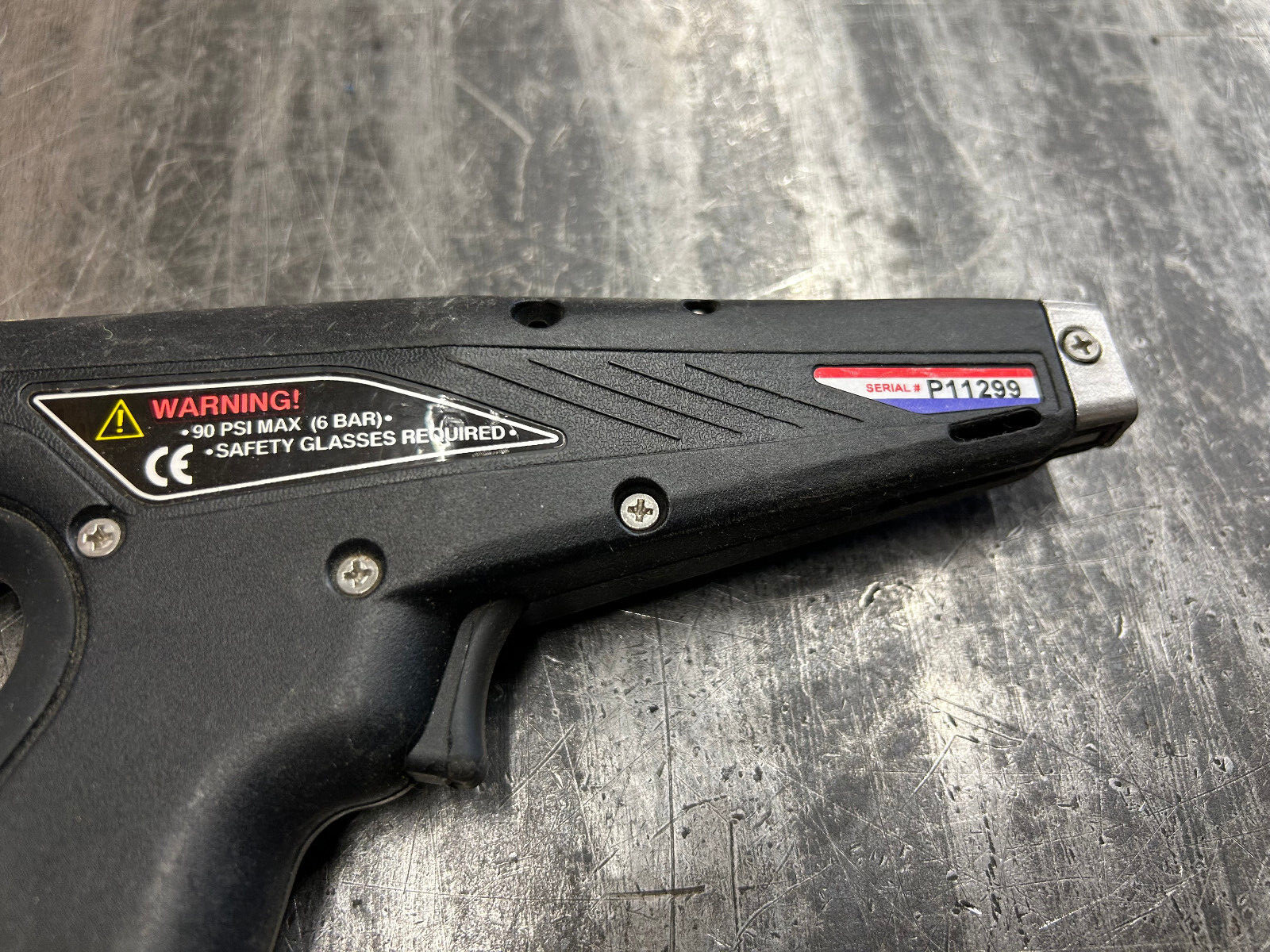 Hellermann Tyton MK7P Pneumatic Cable Tie Cut Off Tensioning Tool s/n-P11299