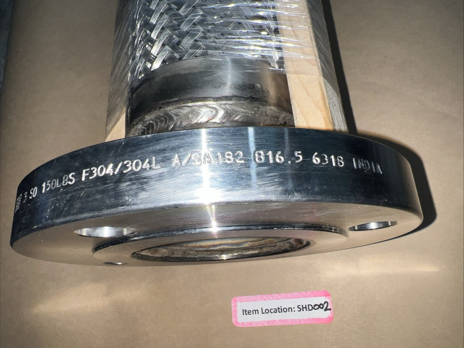 Flanged Stainless Braided Flex Hose Pipe Expansion Joint Indexable 3″ ID x 12″ L
