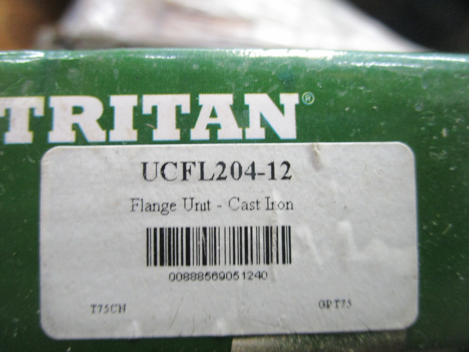 Tritan UCFL204-12 2-Bolt Flange Bearing Unit, ¾” Bore, Set Screw, Cast Iron