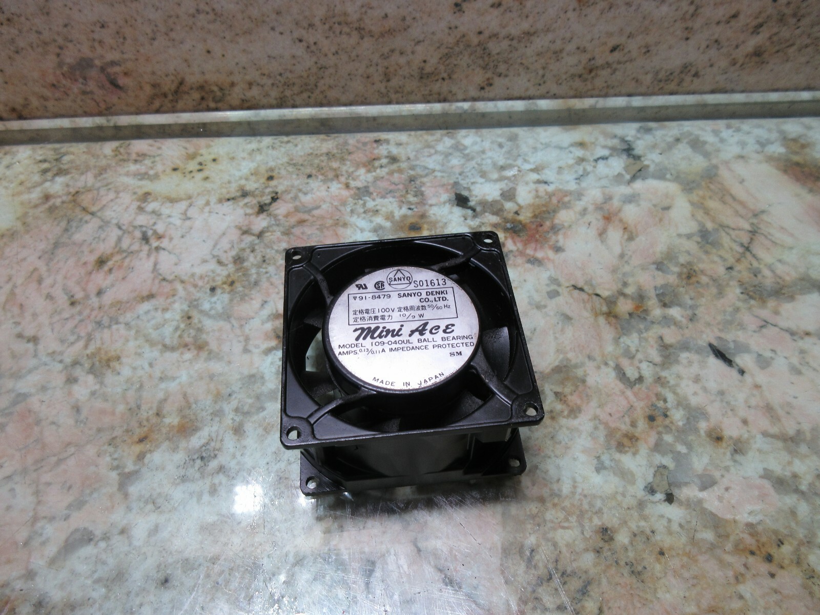 SANYO MINI ACE FAN MODEL 109-040UL BALL BEARING SM S01613 LOT OF 4 PIECES