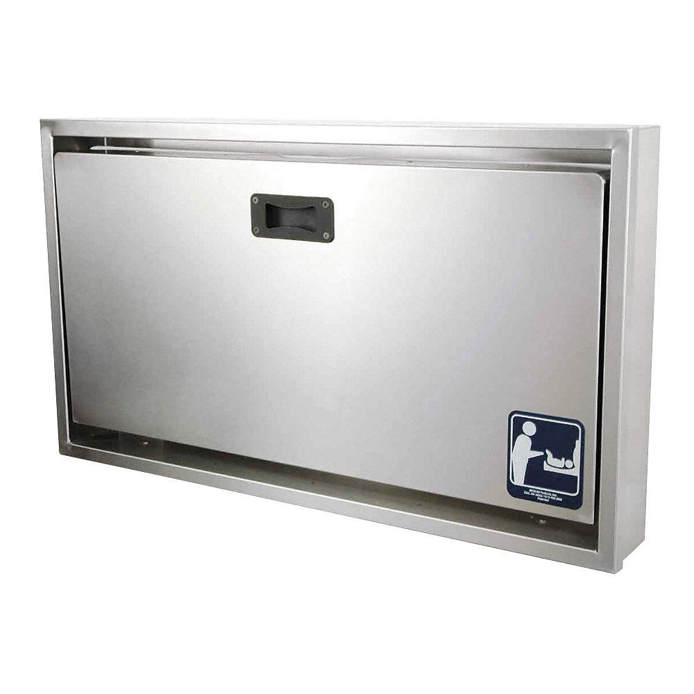 FOUNDATIONS 100-SSC-R Changing Station,Silver,35 5/8 in W 39F737