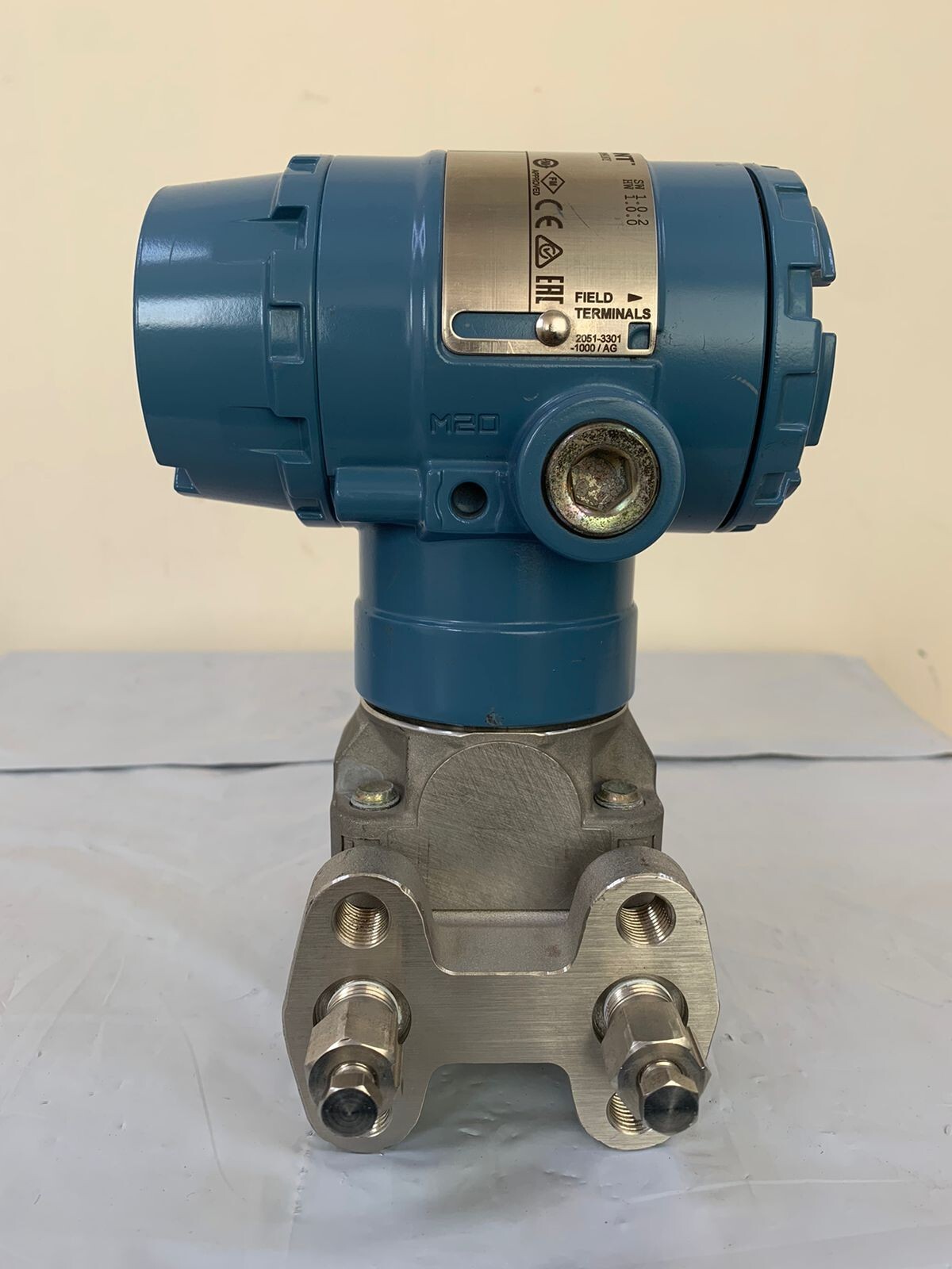 Rosemount / 2051 Pressure Transmitter / HART / WP 3626PSI-250BAR / Cal.0-200MBAR