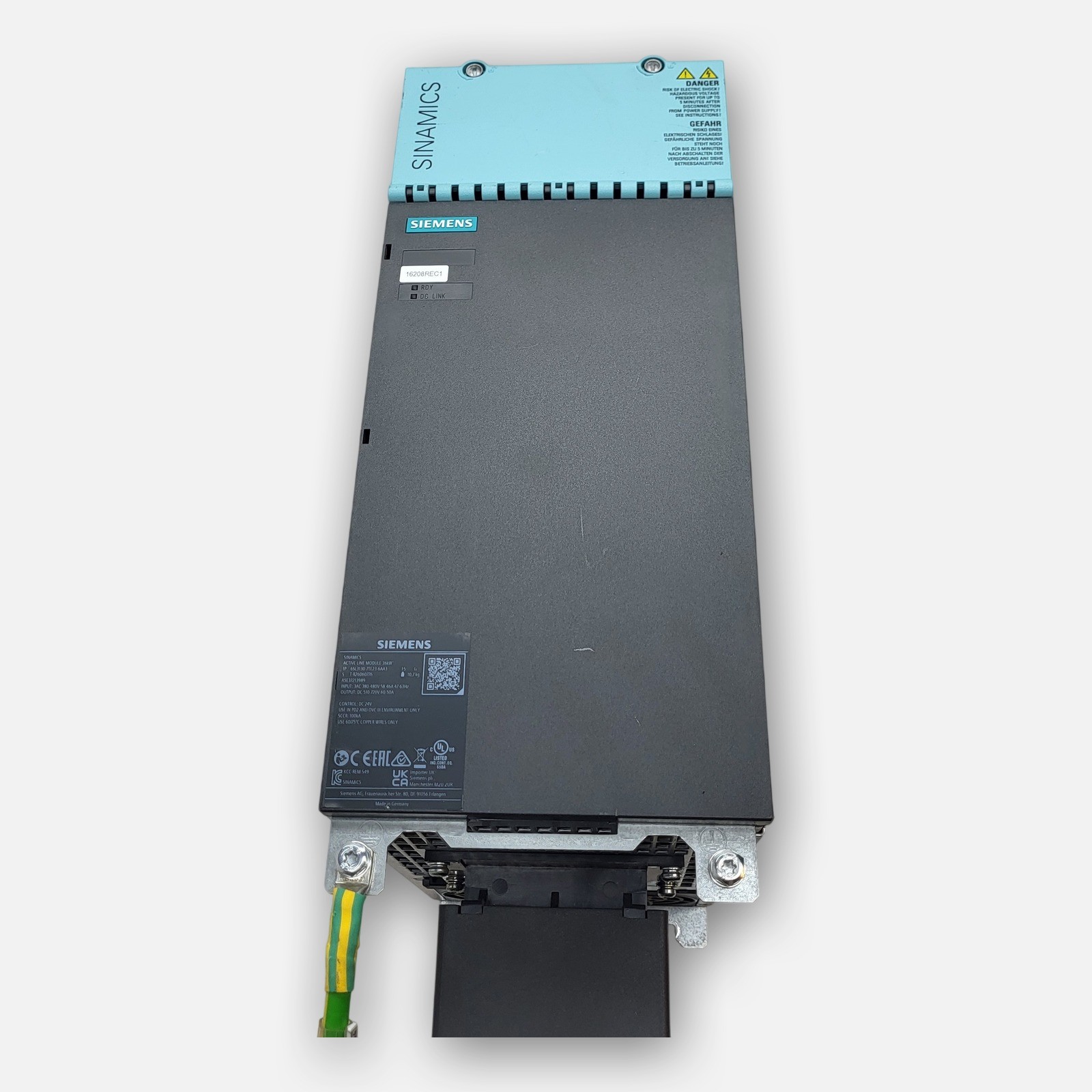 SIEMENS 6SL3130-7TE23-6AA3 ACTIVE LINE MODULE 380-480V 46A 47-63HZ
