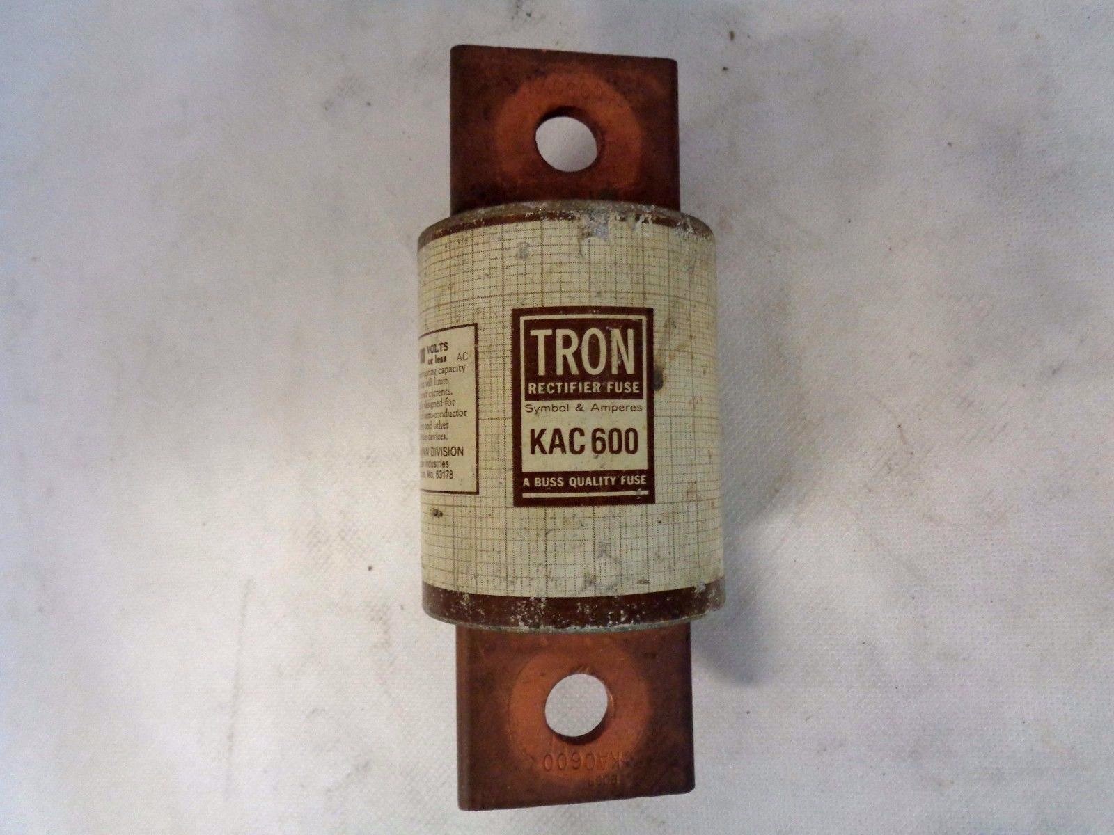 BUSSMANN TRON KAC600 RECTIFIER FUSE