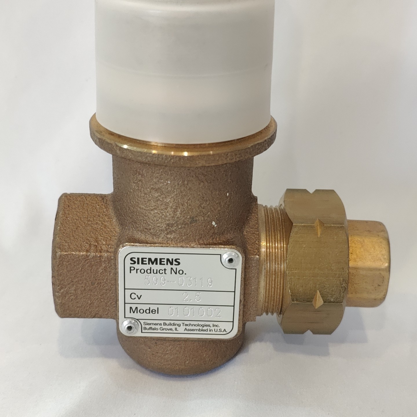 Siemens Flowrite 599-03119 2-Way N/C Brass Equal Percentage Valve Body 1/2″