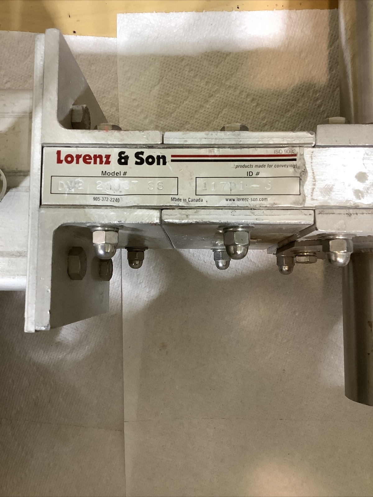 Lorenz Pneumatic Actuated 2 Way Diverter Valve DV2 200ST SS, 11791-3