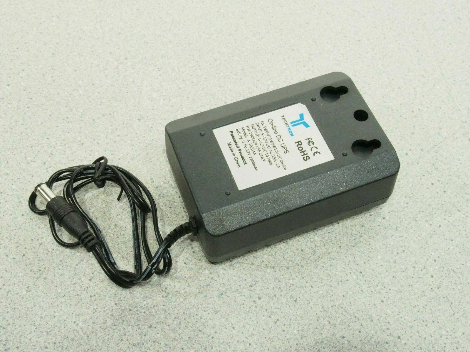 TechTron 5-12V Mini Online DC UPS A-1020AA In 5V – 12V Output 5V – 12VDC 10W