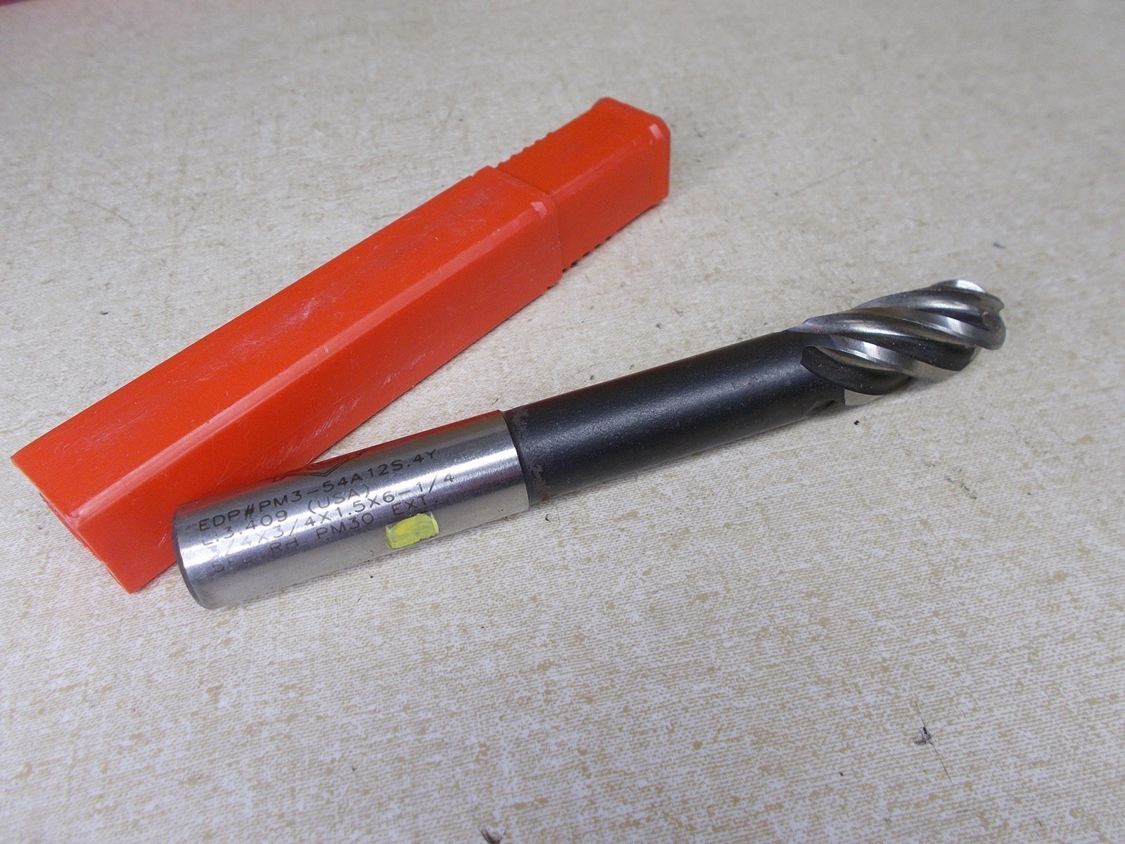 NEW PCT PM3-54A12S.4Y 5 Flute Extended Neck Center Cut End Mill *FREE SHIPPING*