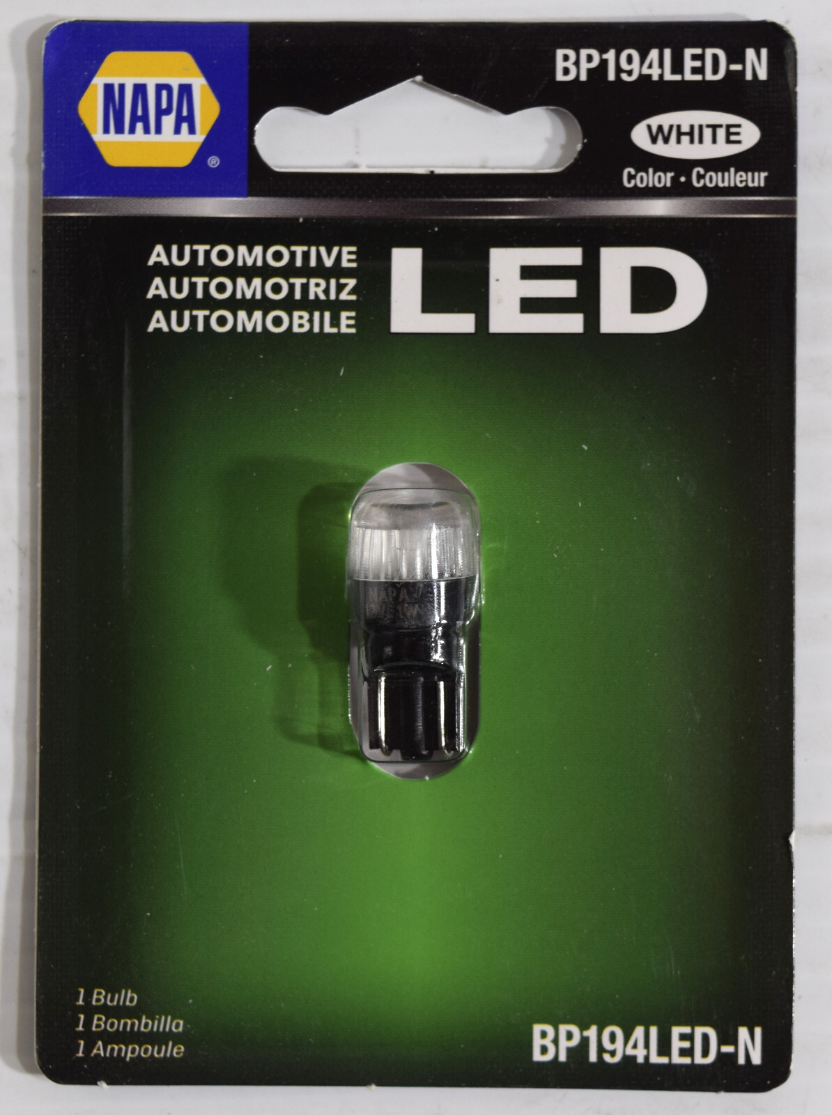 (QTY 4) NAPA Standard LED Bright White Miniature Bulb BP194LED-N (NEW SEALED)